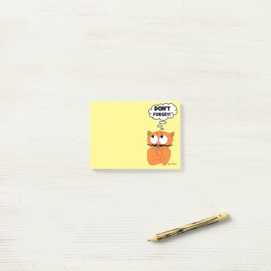 Post-it® Señor Gato N'OUBLIE PAS ! Publier des notes (Sur un bureau)