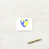 Post-it® Sensibilisation Au Syndrome Cardiaque Du Ruban Pou (Sur un bureau)