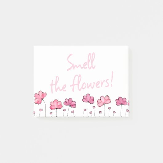 Post-it® Sentez les fleurs Inspirationnel Positif Post-its (Devant)