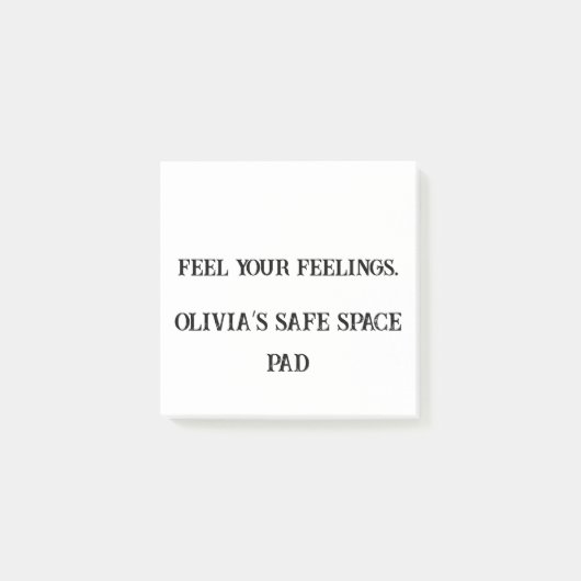 Post-it® Sentez vos sentiments - Trait de guérison personna (Devant)