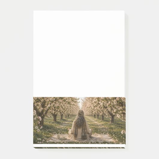 Post-it® Serene Orchard Sticky Notes | Romantic Botanical (Devant)