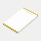 Post-it® Serif Font Simple Professional Plain Gold White (Incliné)