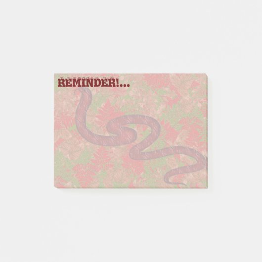 Post-it® Serpent d'automne (Devant)