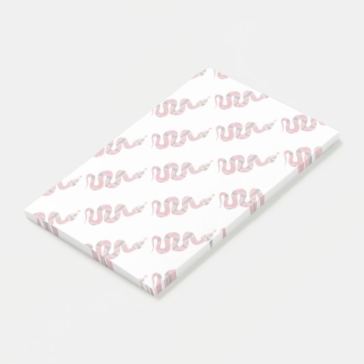 Post-it® Serpent noir et rouge Silhouette (Incliné)