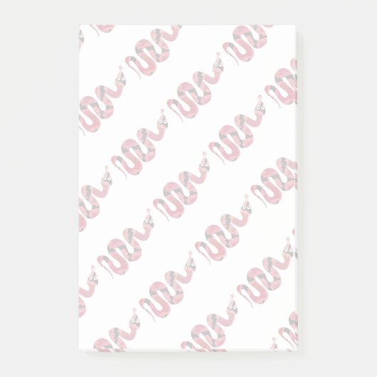 Post-it® Serpent noir et rouge Silhouette (Devant)