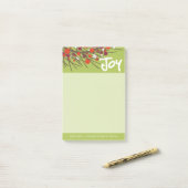 Post-it® Serre Berry de vacances avec joie et sur mesure en (Sur un bureau)