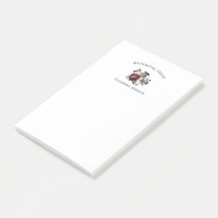 Post-it® Service de nettoyage de maison élégant Floral Busi