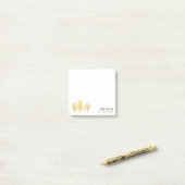 POST-IT® SERVICE DE PAYSAGE TRIO JAUNE DE L'AUTOMNE CUTE (Sur un bureau)