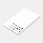 Post-it® Service de soins pour animaux Fun Chat Personnalis (Incliné)