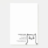Post-it® Service de soins pour animaux Fun Chat Personnalis (Devant)