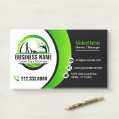 Post-it® Service professionnel d'entretien de pelouse vert (Sur un bureau)