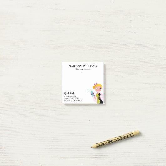 Post-it® services de nettoyage des médias sociaux petite en (Sur un bureau)