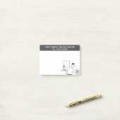 Post-it® Services de plomberie et de chauffage, Ingénieur d (Sur un bureau)