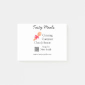 Post-it® Services de restauration ajouter nom QR code site  (Devant)