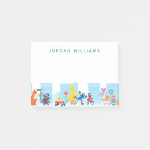 Post-it® Sesame Pals Marcher Le Long De Sesame Street Motif