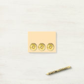 Post-it® Sesame Seed Bagel NYC Bagels Post It Notes (Sur un bureau)