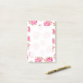 Post-it® Shabby Chic Floral Roses (Sur un bureau)