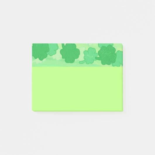 Post-it® Shades of Green Shamrock Post Notes (Devant)