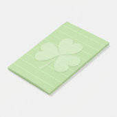 Post-it® Shamrock avec lignes de règle (Incliné)