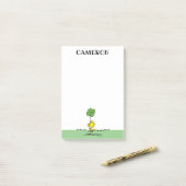 Post-it® Shamrock de transport de bois (Sur un bureau)