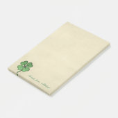 Post-it® Shamrock irlandais chic et personnalisé (Incliné)