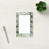 Post-it® Shamrock noir moderne vert (Bureau)