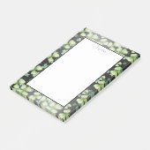 Post-it® Shamrock noir moderne vert (Incliné)
