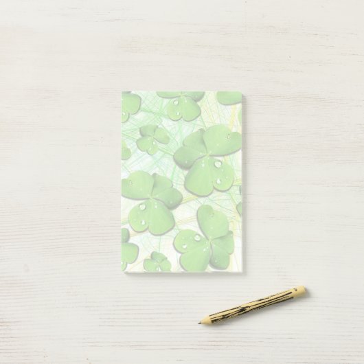 Post-it® Shamrock vert St Patrick iPhone 5 Coque-Mate (Sur un bureau)