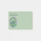 Post-it® Shamrocks de Clover vert sur Purple Pastel Art (Devant)