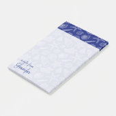 Post-it® Shell bleu lumineux modèlent | ajoutent votre nom (Incliné)