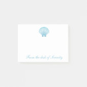Post-it® Shell Nautical Blue Seashell Beach Ocean Dreams (Devant)
