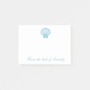 Post-it® Shell Nautical Blue Seashell Beach Ocean Dreams