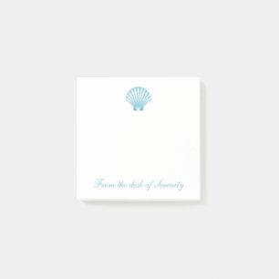 Post-it® Shell Nautical Blue Seashell Beach Ocean Dreams