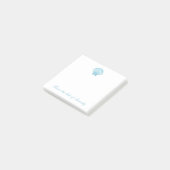 Post-it® Shell Nautical Blue Seashell Beach Ocean Dreams (Incliné)