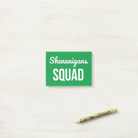 Post-it® Shenanigans Squad St Patrick's Day (Sur un bureau)