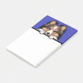 Post-it® Shetland Sheepdog Sheltie Chiots Amoureux de les c (Incliné)