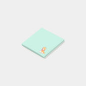 Post-it® Shiba Inu, chien coquelet mignon, en vert (Incliné)