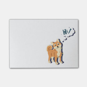 Post-it® Shiba réfléchi Inu