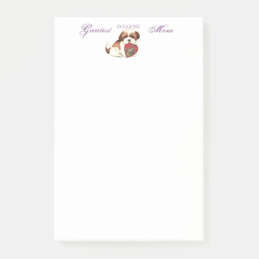 Post-it® Shih Tzu Heart Mom (Devant)