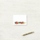 Post-it® Shish Kebab Cuisine végétale Viande de brochette G (Sur un bureau)