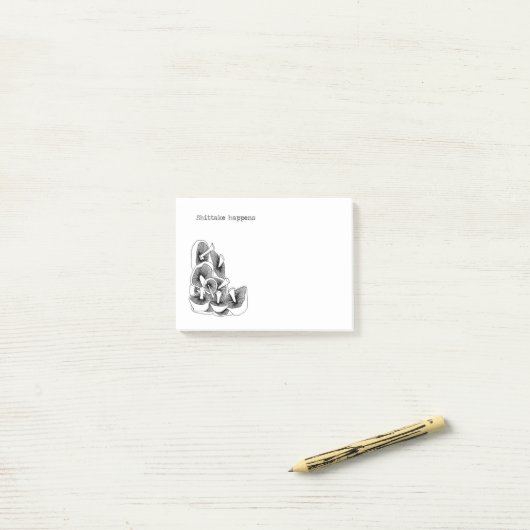 Post-it® Shitake arrive (Sur un bureau)