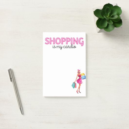 Post-it® Shopping c'est mon Cardio (Bureau)