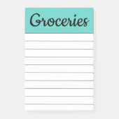 Post-it® Shopping Épicerie Post It Notes Cadeau (Devant)