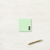 Post-it® Shopping Ninja Girl on Green (Sur un bureau)