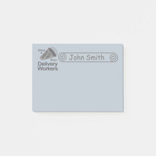 Post-it® Shout Out for Delivery Workers 4x3 (Devant)
