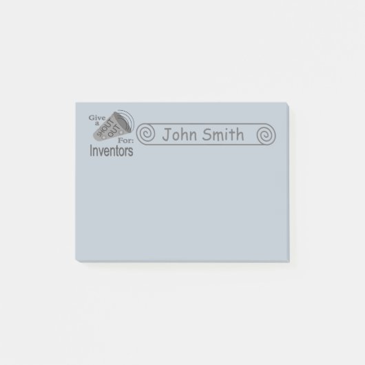 Post-it® Shout Out for Inventors 4x3 (Devant)