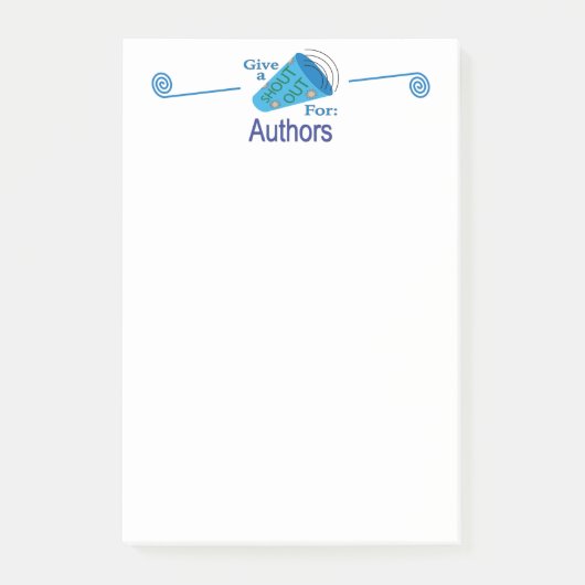 Post-it® Shout Out pour les auteurs (Devant)