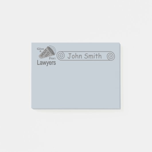 Post-it® Shout Out pour les avocats 4x3 (Devant)