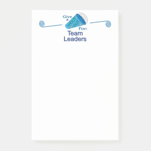 Post-it® Shout Out pour les chefs d'équipe (Devant)