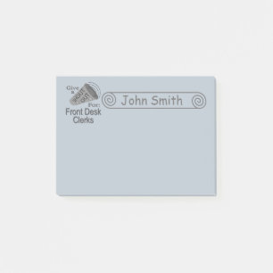 Post-it® Shout Out pour les commis de réception 4x3